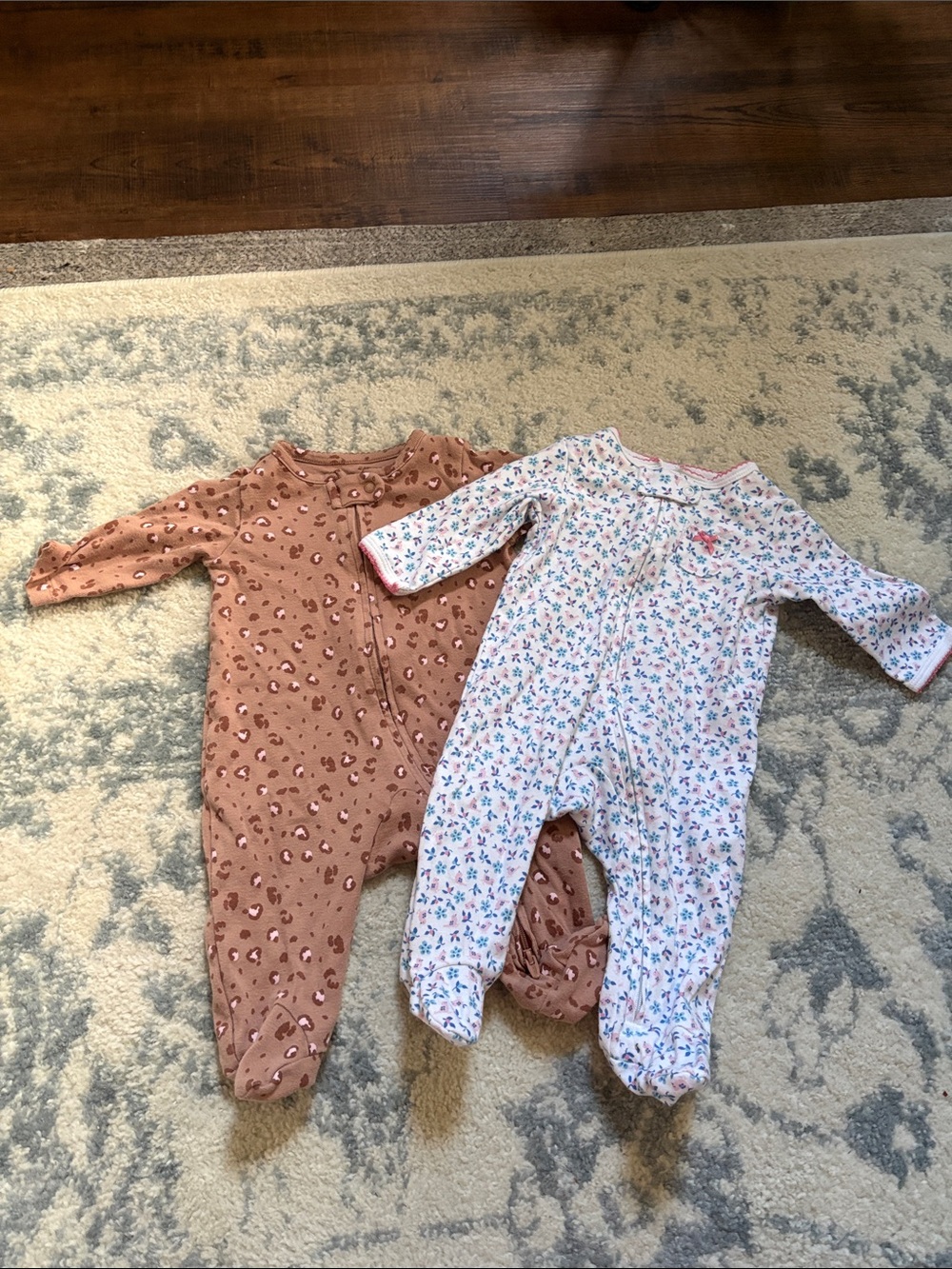 Carters & Carters child of mine girls footed pajamas